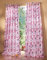 Gardinenbox Kindergardinen für Mädchen, Set besteht aus 2 Schlaufenschals und 2 Raffhaltern, 245x140, Pink, 600101
