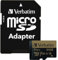 Verbatim PRO + Carte mémoire microSDXC U3 avec adaptateur - 64 Go - noire - carte SD pour capture vidéo 4K en Ultra HD - avec UHS de classe 3 - carte microSD pour appareils photo etc.