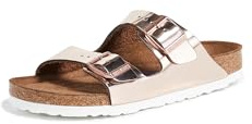 Birkenstock Arizona Metallic Copper Two Buckle Strap Sandal 41EU/8UK Copper