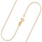 EDELIND Goldkette Damen 750 Echtgold - Ankerkette 0.8 mm Gelbgold 42cm - Feine Halskette mit Geschenkbox