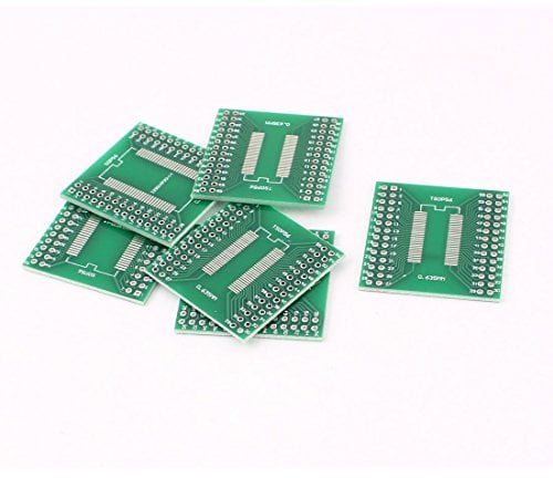 sourcing map 6stk 0,635 mm 0,8 mm SSOP 56 TSSOP 56 bis 2,54 mm DIP 56 Surface Mounted Devices IC PCB Adapter Buchse de