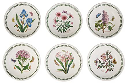 Portmeirion Botanic Garden Pasta Bowl, Various Motif - set of 6, Dia.20cm