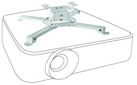 celexon Multicel Support Plafond inclinable pour vidéoprojecteurs Multicel 1000Pro - 10cm Distance au Plafond - jusqu'à 15kg - Blanc