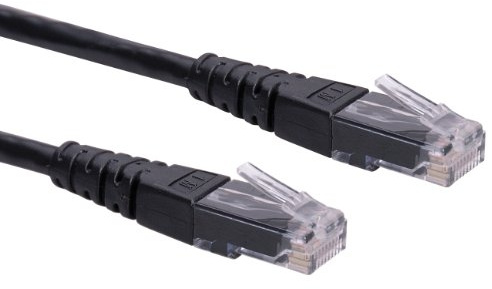 ROLINE UTP LAN Kabel Cat 6 | Ethernet Netzwerkkabel mit RJ45 Stecker | schwarz 20 m