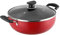 Vinod Zest Non-Stick Deep Kadai Wok with Glass Lid - 22cm, 2.6L | Deep Frying & Curry Cooking Pot | 3mm Thick 3-Layer Coating | Induction & Gas Compatible | Metal Spoon Friendly | Riveted Handle
