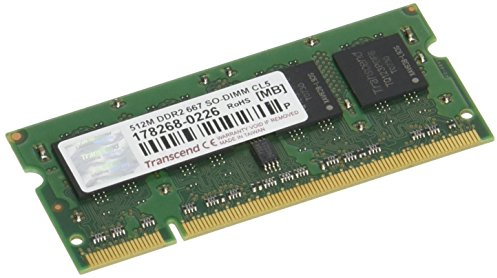 Transcend Jet Ram Memory 512MB DDR2 667 SO-DIMM CL 5 – JM667QSJ 512 M