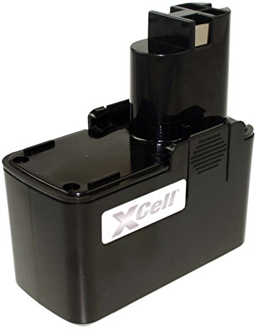XCell Akku für Bosch GSR 12-1, ersetzt 2607335151 (Länge x Breite x Höhe 106 x 53 x 113 mm, Spannung 12 V, Gewicht 652 g, 3000 mAh, NI-MH-Akku) 118856, Schwarz