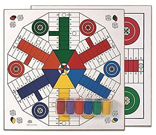 Cayro 40 x 40 x 1 cm Ludo 4-6 Players Wooden Board with Accessories
