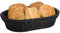 Westmark Großer Mehrzweck-Korb, geeignet für Hotel und Gastronomie, Oval, ca. 32 x 23 x 7 cm, Synthetikfaser, Saleen Edition, Schwarz, 02010719101