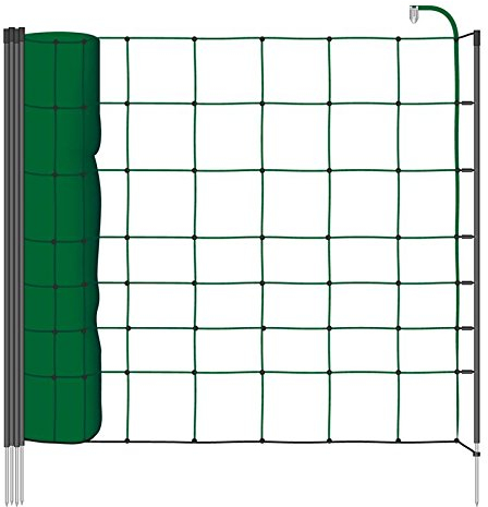 VOSS.farming 50m farmNET, 90cm, tannengrün, 1 Spitze Weidezaun Gartenzaun Agility