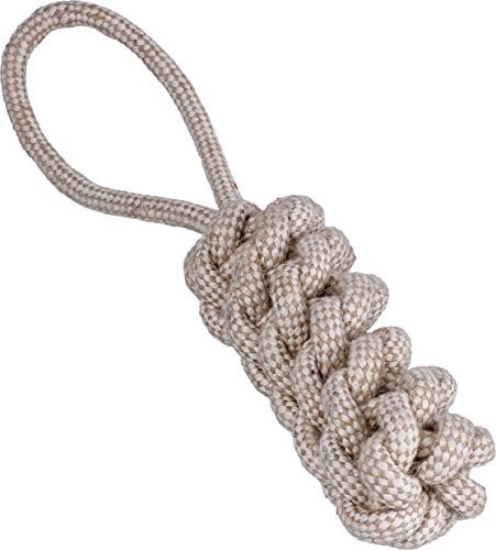 Knuffelwuff Jouet en Jute Saucisse Corde Gros pour Chien Nœud Grand