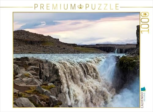 CALVENDO Puzzle Dettifoss Island - Stärkster Wasserfall Europas | 1000 Teile Lege-Größe 64 x 48 cm Foto-Puzzle für glückliche Stunden