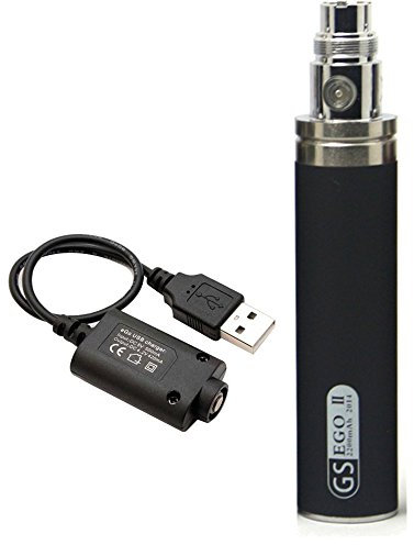 Sigarette elettroniche GS Ego II 2200mAh batterie 2016 Edition BSTcig / caricabatterie USB| Ego/510 E-Shisha E-Cigarette / senza nicotina - nero