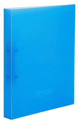 Pardo 852503 – Ordner aus Polypropylen mit Design Studio, 4 Ringe, 25, Farbe blau