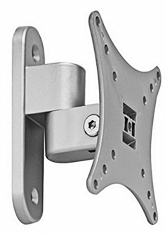 Eurosell Soporte de pared para televisor con brazo articulado para PC, pantalla de TV, VESA 50, 75, 100, 14, 15, 15,4, 17,2, 17, 18, 19, 20, 21, 22, 23, 24 pulgadas, inclinable, TFT