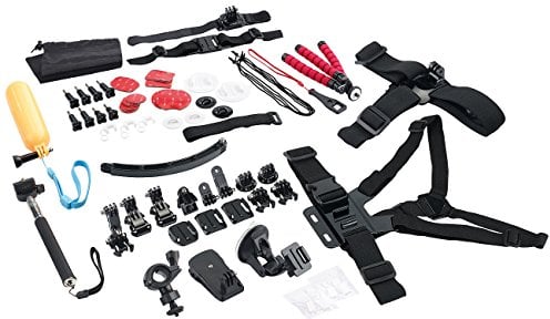 Somikon Action Kamera Zubehör: 66in1-Zubehör-Set für Action-Cam DV-4017.WiFi, DV-850.WiFi und GoPro® (Actioncam Zubehör Set, Action Kamera Zubehörset, Unterwasserkamera)