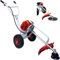 Decespugliatore Tagliaerba Tosaerba Rasaeraba a Scoppio 63cc Motore 2 Tempi con Ruote Carrellato Carrozzella Progettato per Grandi Aree e per la vostra Schiena (Cod. 6104)