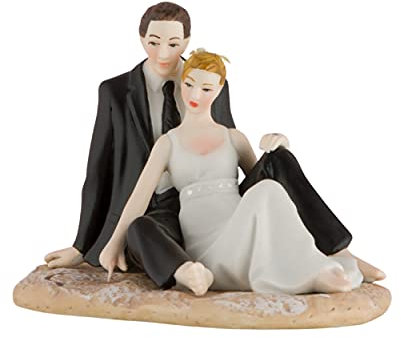 Weddingstar Romantic Wedding Couple Lounging on The Beach Figurine