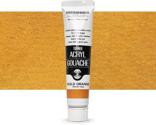 20ml Turner Acrylic Gouache Gold Orange 73