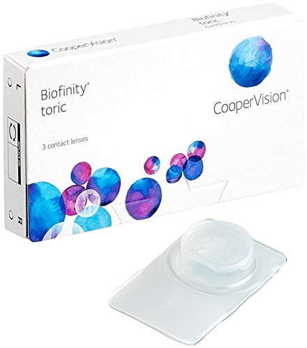 Biofinity Toric, torische Monatslinsen weich, 3 Stück / BC 8.7 mm / DIA 14.5 / CYL -1,25 / Achse 090 / -02,50 Dioptrien
