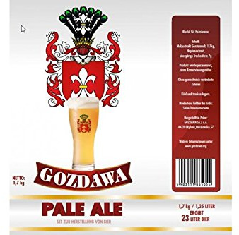 GOZDAWA Pale Ale - 1,7 kg Bierkit zum Bier brauen bis 23 Liter Braukit