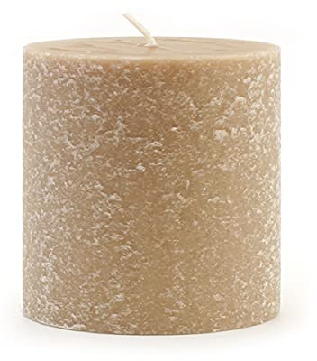 Root Candles Unscented Timberline Pillar Candle, 3 x 3-Inch, Taupe