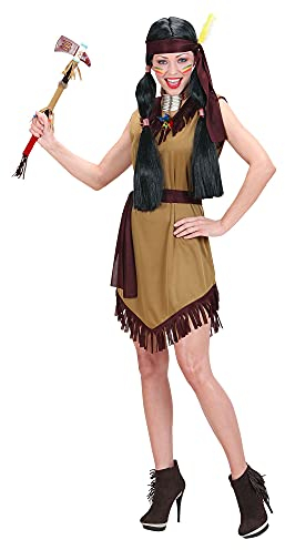 W WIDMANN MILANO Party Fashion - Kostüm Indianer, Kleid, Wilder Westen, Häuptlingstochter, Faschingskostüme