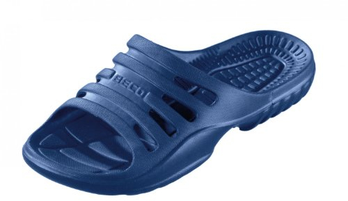 BECO Pantoletten, Badelatschen Unisex, Mules Hombre, Azul (Marine 7), 41 EU
