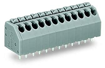 WAGO 250-111/000-006 Federkraftklemmblock 1.50mm² Polzahl (num) 11 Blau, 3 Stück