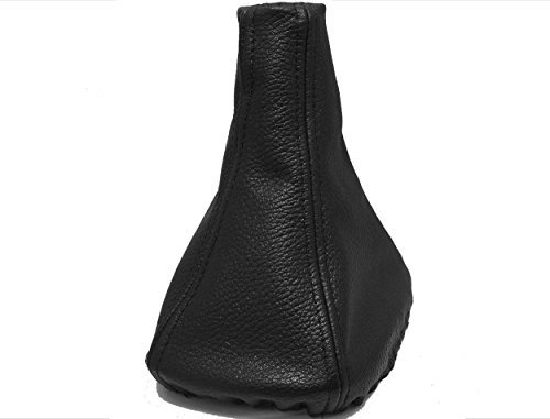 JPstraps - Funda Palanca de Cambios de Cuero Piel Natural Color Negro Compatible con Seat Ibiza (1993-2001)