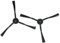 vhbw 2X Ersatz Seitenbürste kompatibel mit Medion MD18500, MD18501 Saugroboter - Reinigungsbürsten Set, schwarz