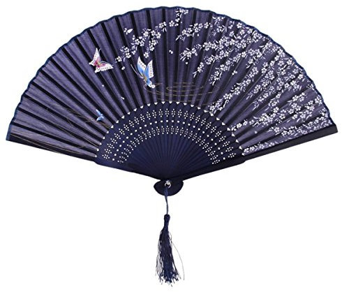 Women Hand Fan Hand Held Fans Wedding Party (Butterfly)