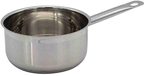 Krüger Stieltopf Ohop Ø 16 cm (1,3 L) | Kasserolle | PFAS-frei & unbeschichtet | Induktionsgeeignet | Spülmaschinengeeignet | Kapselboden | Für Saucen, Milch & kleine Gerichte