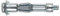 INDEX Fixing Systems IN-CO - Pack de 100 anclajes Indemoll para fijación en elementos huecos, con tornillo (recubrimiento cincado, M6 x 52 mm, diámetro de 10 mm)