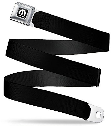 Buckle-Down Sicherheitsgurt Mopar Schwarz XL, Mehrfarbig, 1.5 Wide - 32-52 Inches in Length