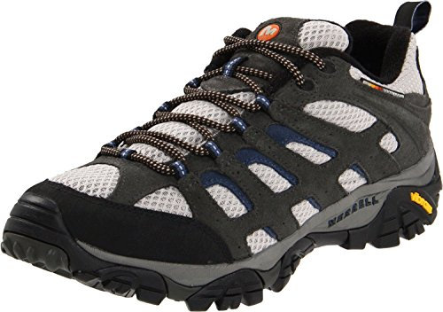 Merrell Herren Moab Ventilator Wanderschuh, Beluga/Denim Blue, 15