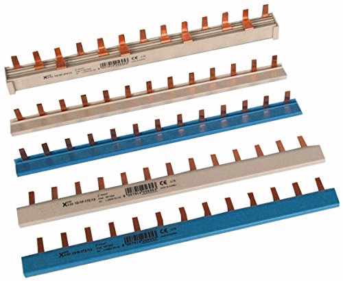 Eaton 264917 Phasenschiene, 1PH, 10qmm, gerade blau, Stift, 13TE