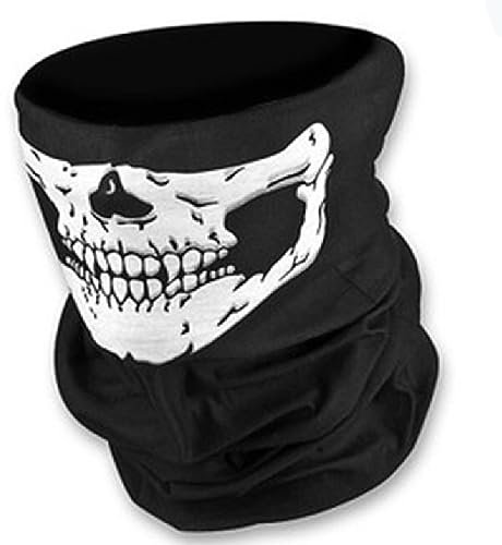 Tour de cou tête de mort fantôme masque moto