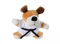 KWON DOG BEN PLÜSCH Schlüsselanhäger Mini-Plüschtiere HUND Glücksbringer Karate Judo Kickboxen Budo Kampfsport Ju Jutsu TKD Taekwonde BJJ Aikido Kick Boxen