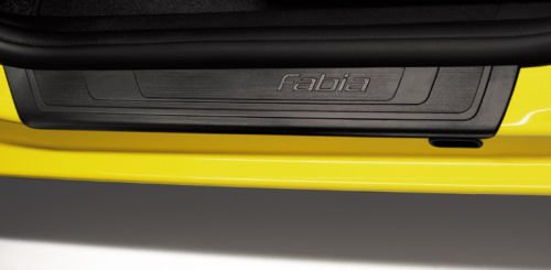 Original Skoda Zubehör Einstiegsleisten Leiste Schwarz Fabia II 4tlg.