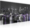 Runa Art Wandbild New York City 1 Teilig 100 x 40 cm Modern Bild auf Vlies Leinwand Skyline Wohnzimmer Büro Schwarz Weiss 601912c