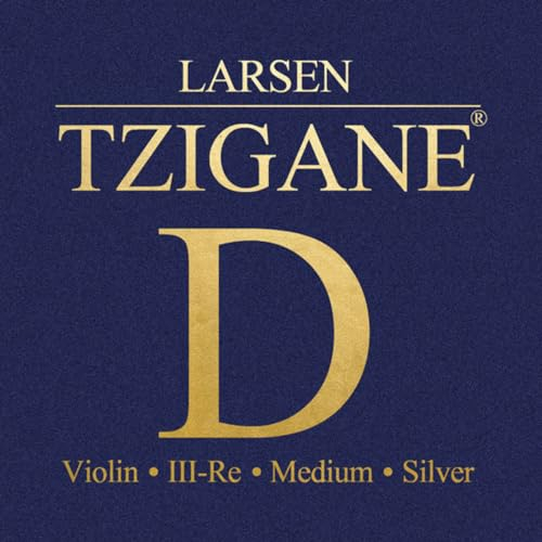 LARSEN STRINGS Violin Saiten Tzigane Multifilament-Fiberkern D Silber medium