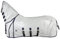 PFIFF Fliegendecke mit Halsteil, silberfarben 155cm