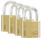 Yale Locks yalye1404pk 40 mm Acabado de latón candado (4 Unidades)