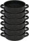 Menax - Cazuela Mini - Paellera Mini en Acero Vitrificado - Set de 6 - Diámetro 14 cm