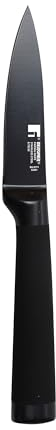 BERGNER Black Blade Cuchillo pelador, Acero Inoxidable, Negro