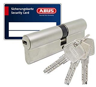 ABUS Profilzylinder Halbzylinder Knaufzylinder Türzylinder EC660 ECK660 verschiedenschliessend mit Sicherungskarte, Variante Türzylinder:PZ 3065
