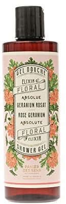 Panier des Sens - Rose Geranium Shower Gel - Body Wash for Women & Men - With Olive Oil - Moisturising Body Wash 96% Natural Ingredients - Made in France, SLS Free & Vegan Shower Gel - 250ml