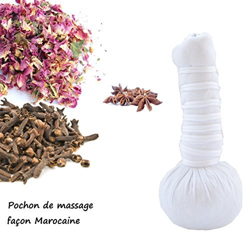 Balla - Pochon de Massage ayurvedique aux plantes bio et naturelles façon marocaine110g