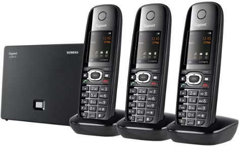 Gigaset C590IP Trio Telefono cordless VoIP 3 ricevitore Nero